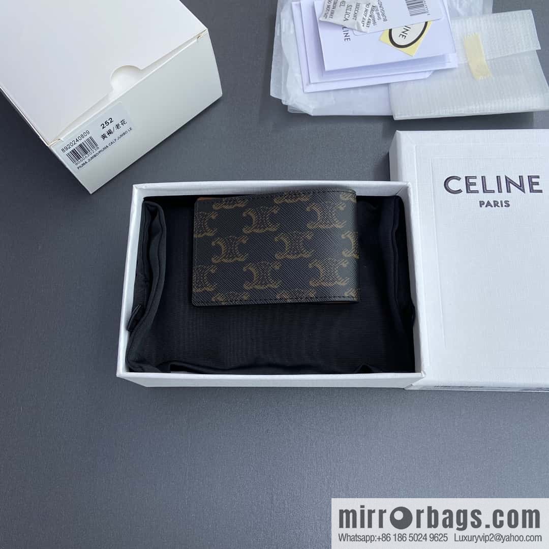 CELINE TRIOMPHE logo printed card pack 10M252BZR.04LI