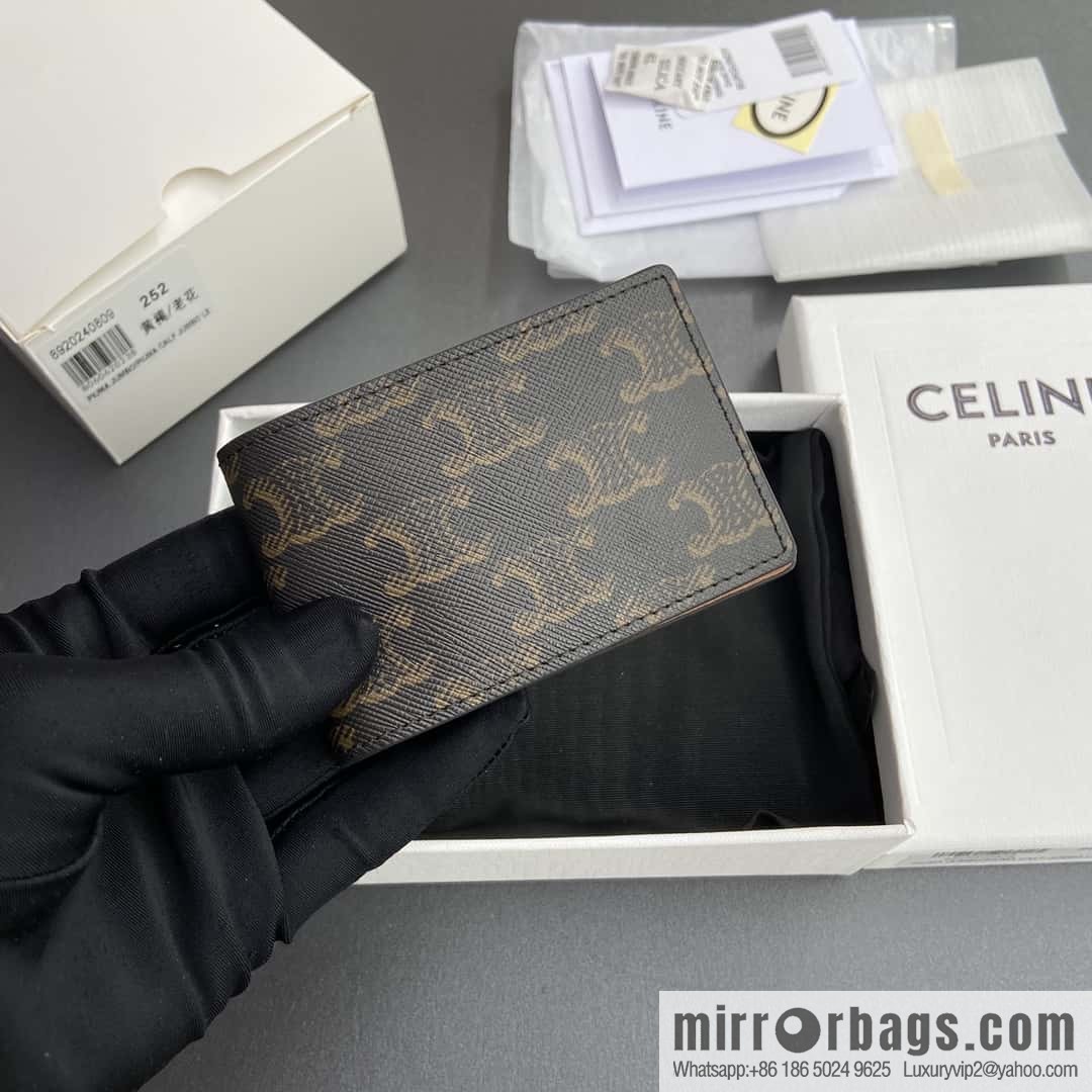 CELINE TRIOMPHE logo printed card pack 10M252BZR.04LI