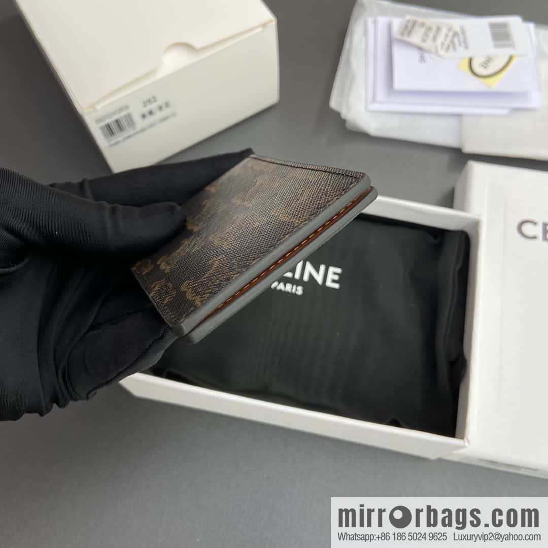 CELINE TRIOMPHE logo printed card pack 10M252BZR.04LI