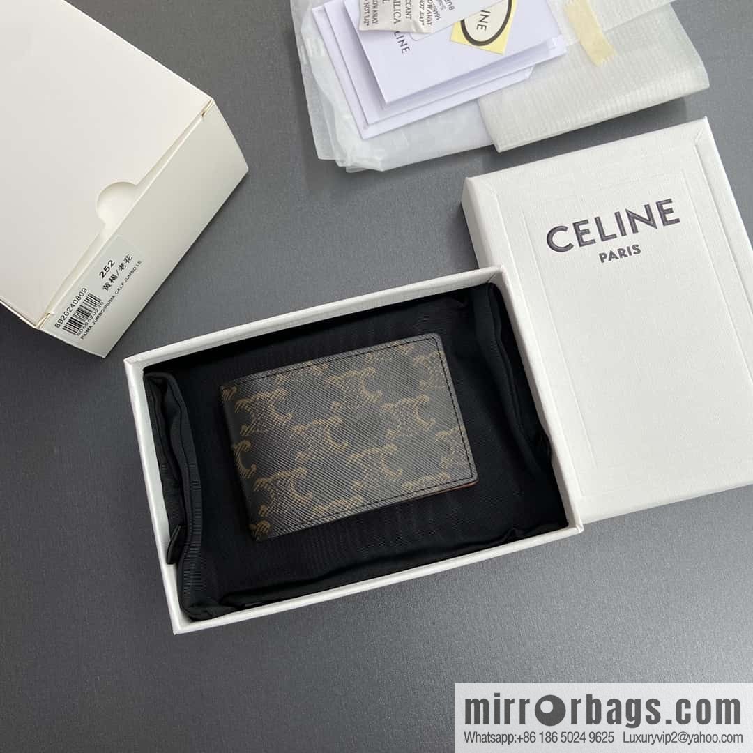 CELINE TRIOMPHE logo printed card pack 10M252BZR.04LI