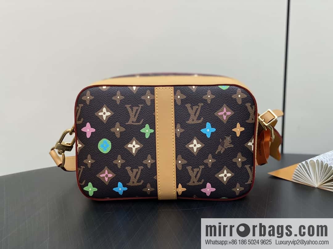 [Premium‑quality] M24820 brown color, variable code chip version, men's bag messenger bag series Envelope messenger bag