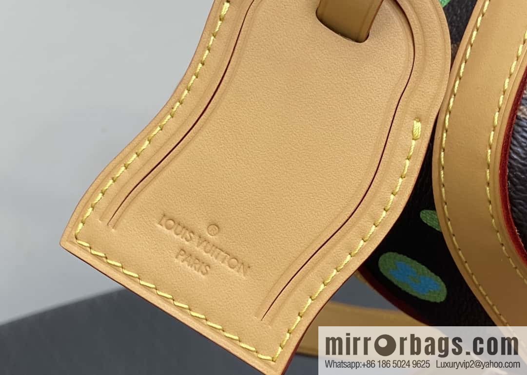 [Premium‑quality] M24820 brown color, variable code chip version, men's bag messenger bag series Envelope messenger bag