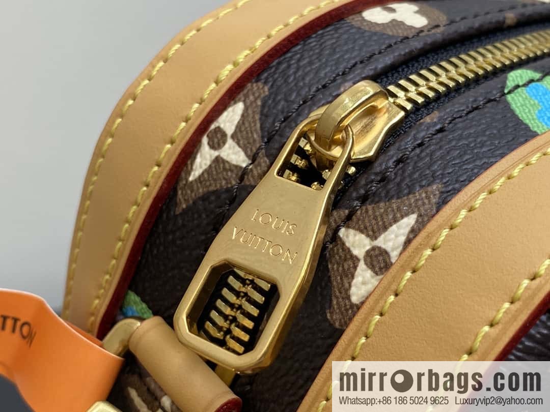 [Premium‑quality] M24820 brown color, variable code chip version, men's bag messenger bag series Envelope messenger bag