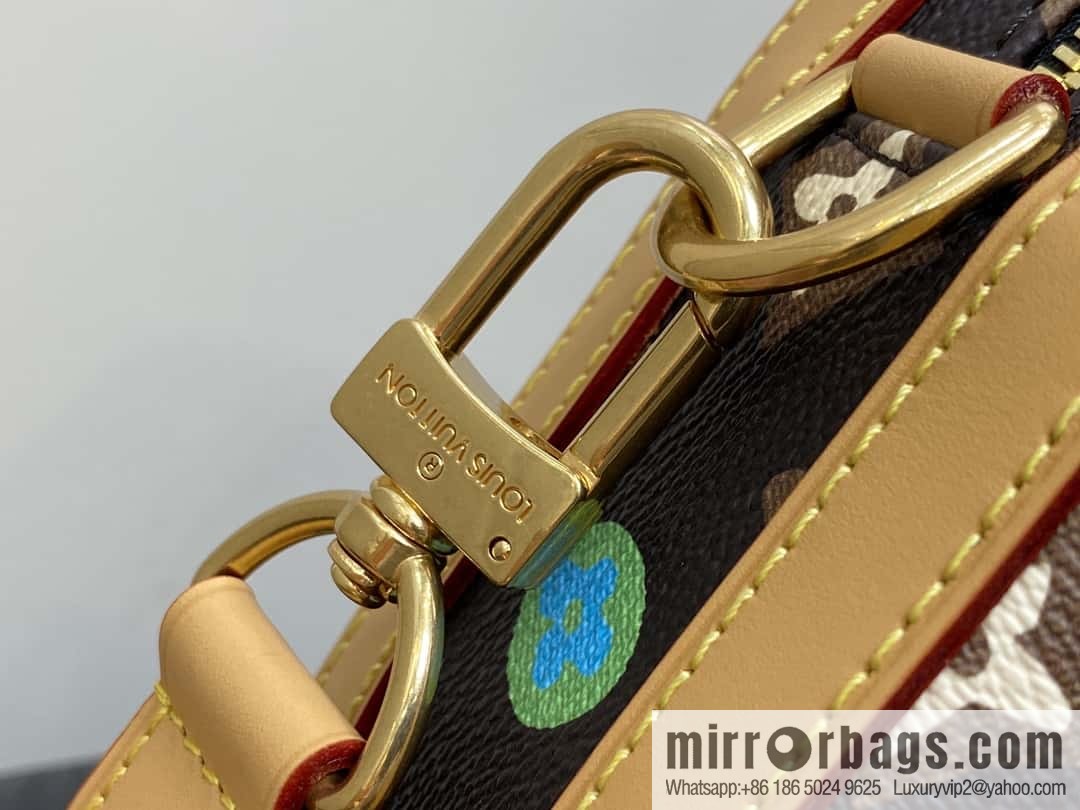 [Premium‑quality] M24820 brown color, variable code chip version, men's bag messenger bag series Envelope messenger bag