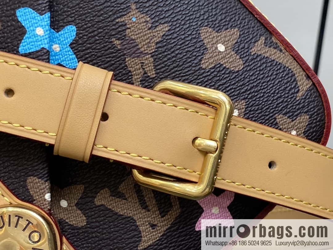 [Premium‑quality] M24820 brown color, variable code chip version, men's bag messenger bag series Envelope messenger bag