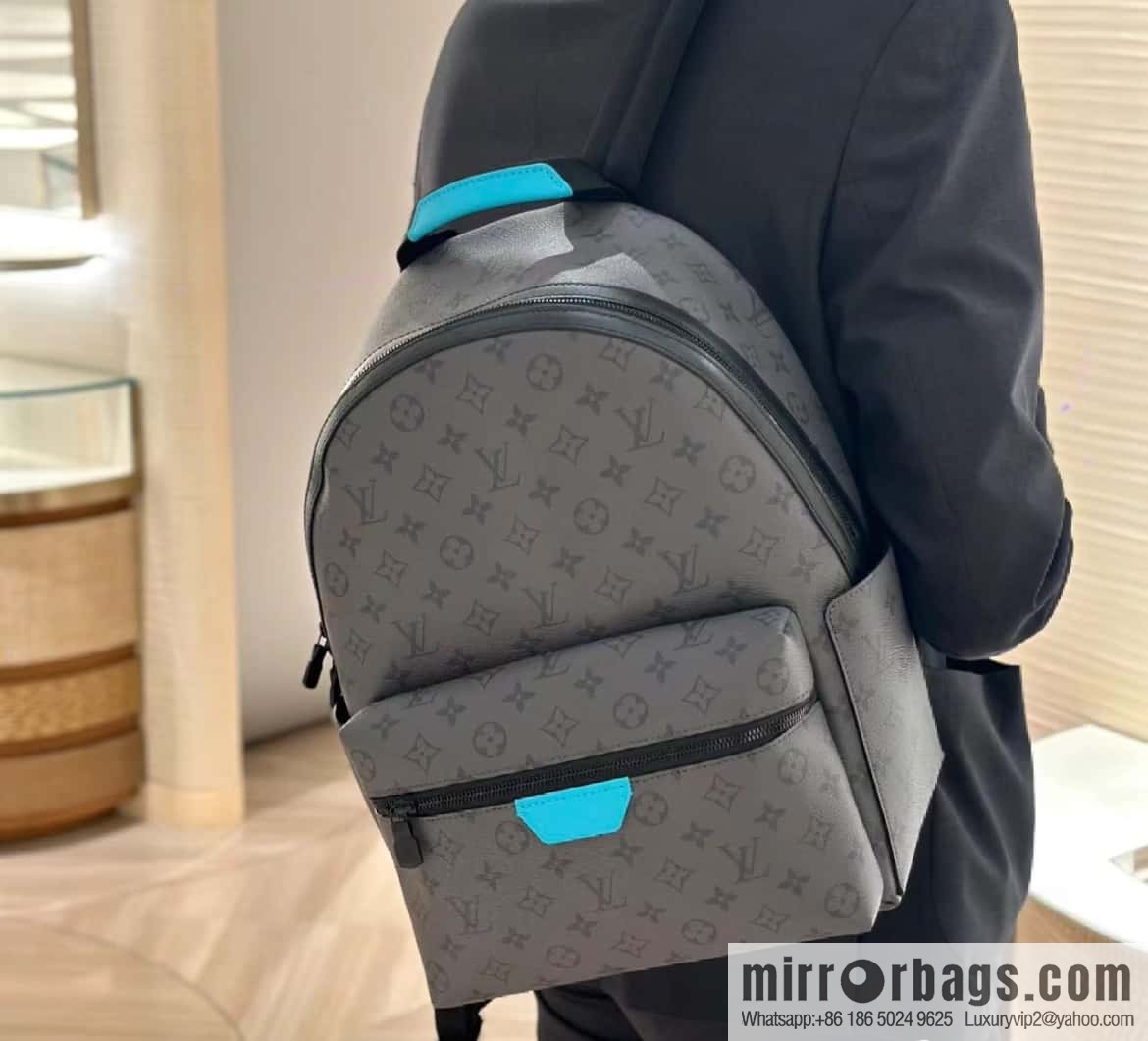 [Boutique‑grade] M11641 blue/silver flower, backpack series DISCOVERY small backpack.