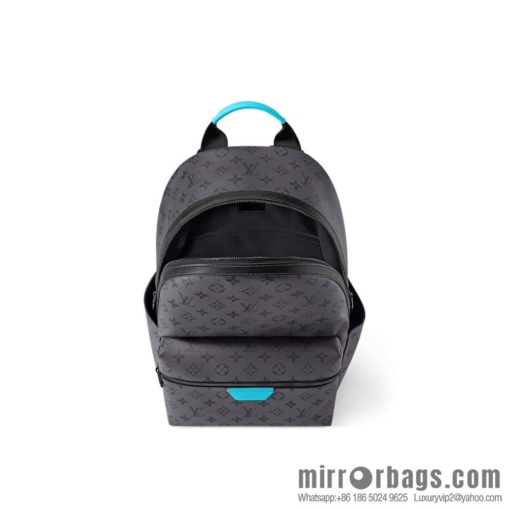 [Boutique‑grade] M11641 blue/silver flower, backpack series DISCOVERY small backpack.