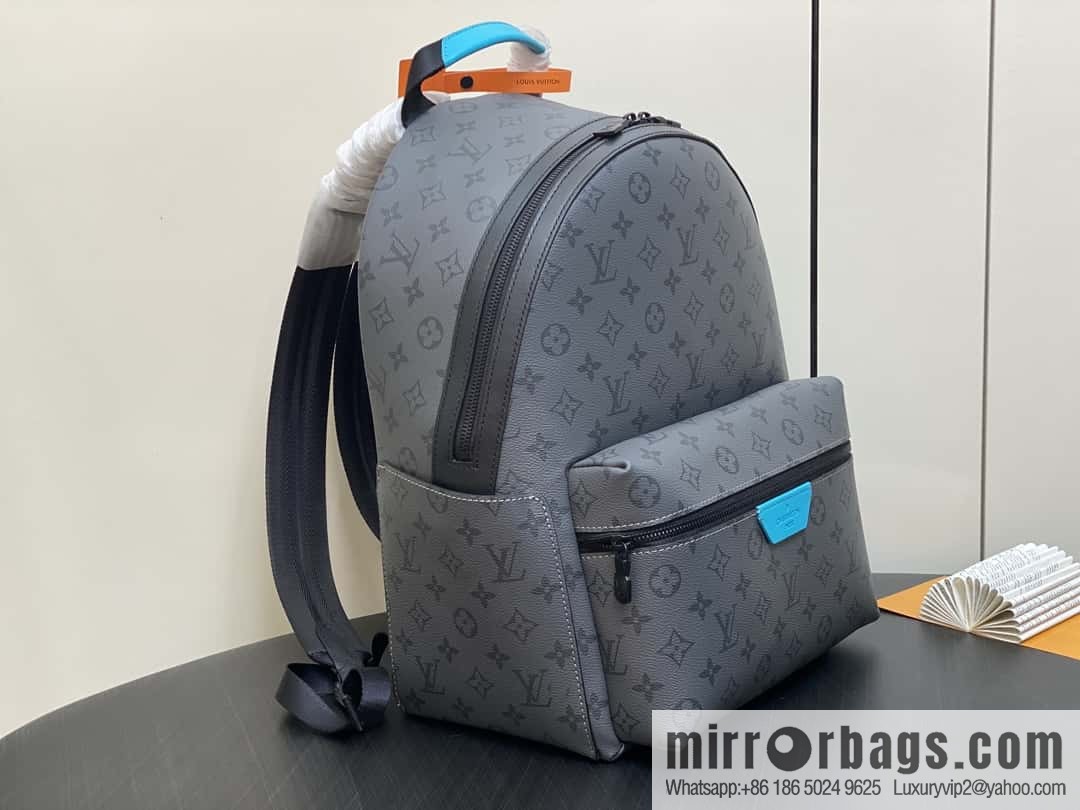 [Boutique‑grade] M11641 blue/silver flower, backpack series DISCOVERY small backpack.