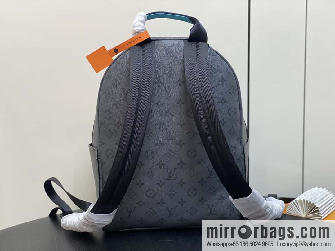 [Boutique‑grade] M11641 blue/silver flower, backpack series DISCOVERY small backpack.