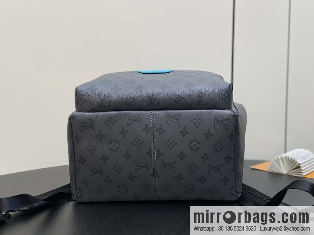 [Boutique‑grade] M11641 blue/silver flower, backpack series DISCOVERY small backpack.