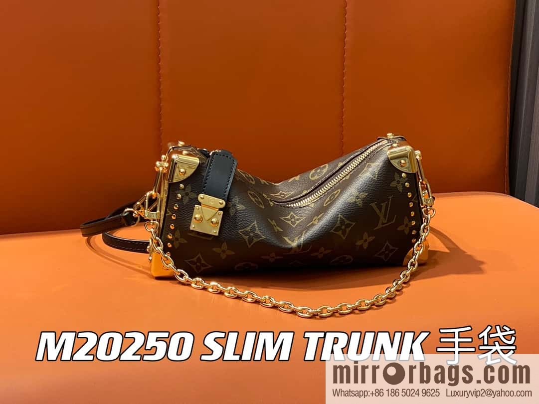 [Boutique‑grade] M20250 presbyopia/yellow flower, soft box series SLIM TRUNK handbag