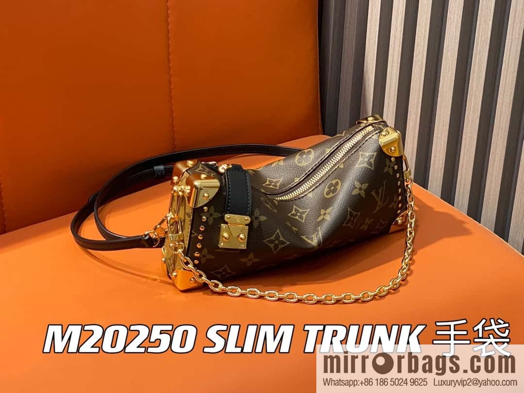 [Boutique‑grade] M20250 presbyopia/yellow flower, soft box series SLIM TRUNK handbag