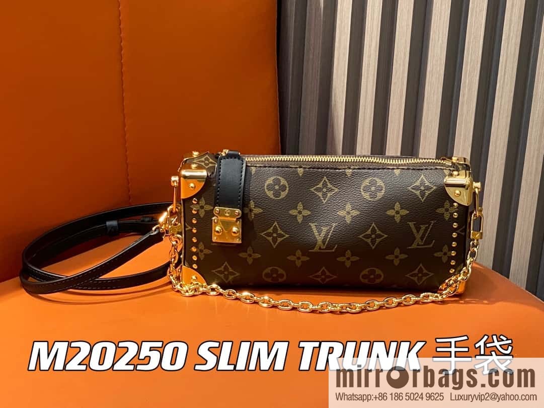 [Boutique‑grade] M20250 presbyopia/yellow flower, soft box series SLIM TRUNK handbag