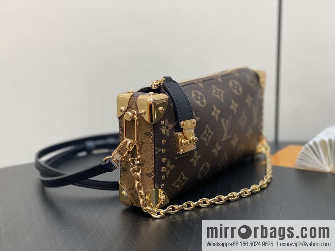 [Boutique‑grade] M20250 presbyopia/yellow flower, soft box series SLIM TRUNK handbag