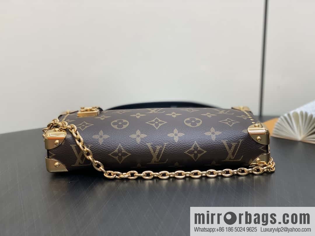 [Boutique‑grade] M20250 presbyopia/yellow flower, soft box series SLIM TRUNK handbag