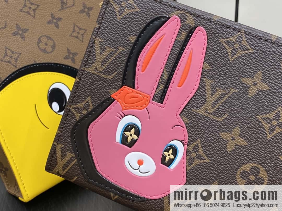 [Boutique‑grade] M11254 animal, three-piece handbag toilet bag series TRIO POCHE TOILETTE toilet bag
