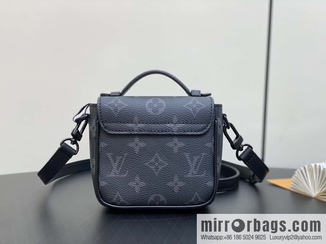 [Boutique‑grade] M83148 black flower, men's bag, mini mailman bag series Pico S-Lock handbag, Darth Vader