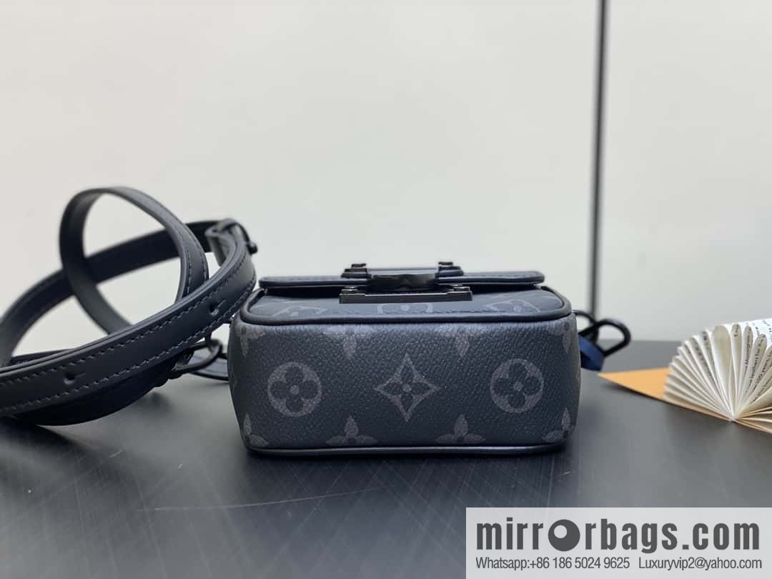 [Boutique‑grade] M83148 black flower, men's bag, mini mailman bag series Pico S-Lock handbag, Darth Vader