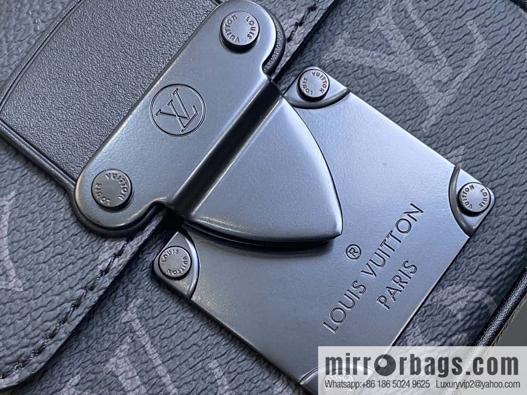 [Boutique‑grade] M83148 black flower, men's bag, mini mailman bag series Pico S-Lock handbag, Darth Vader