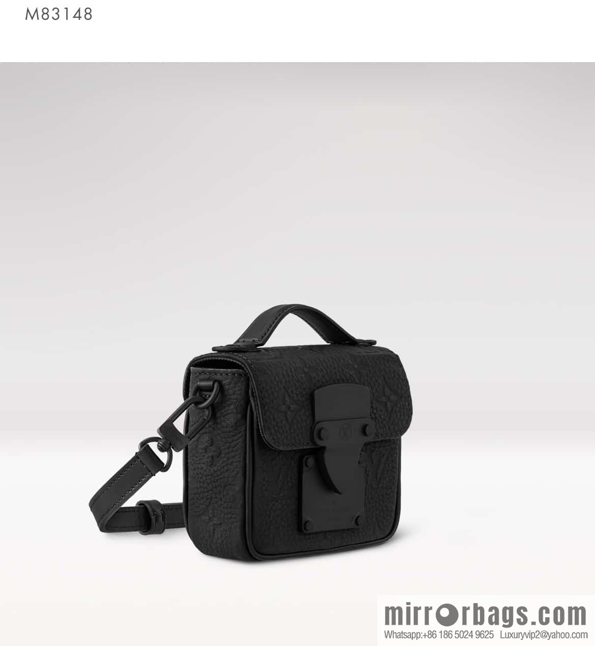 [Boutique‑grade] M83148 black flower, men's bag, mini mailman bag series Pico S-Lock handbag, Darth Vader (copy)