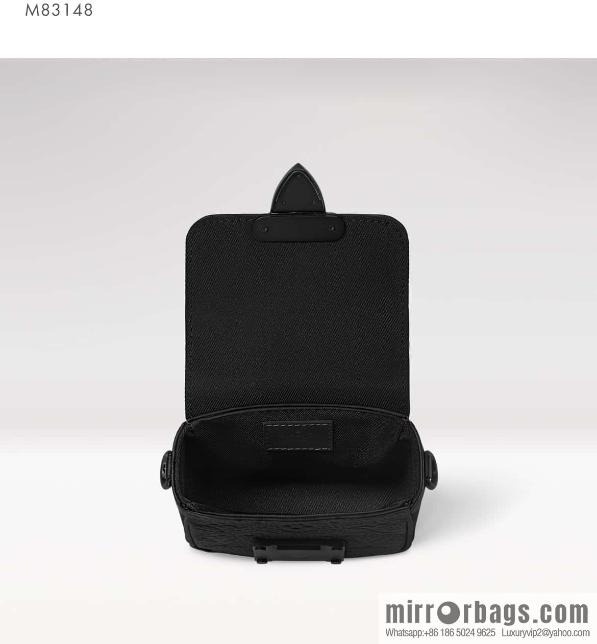 [Boutique‑grade] M83148 black flower, men's bag, mini mailman bag series Pico S-Lock handbag, Darth Vader (copy)