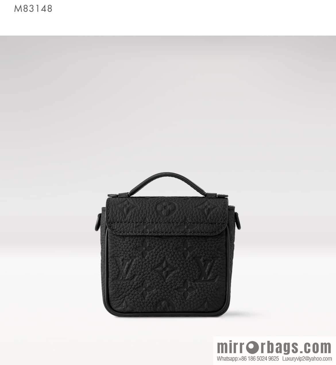 [Boutique‑grade] M83148 black flower, men's bag, mini mailman bag series Pico S-Lock handbag, Darth Vader (copy)