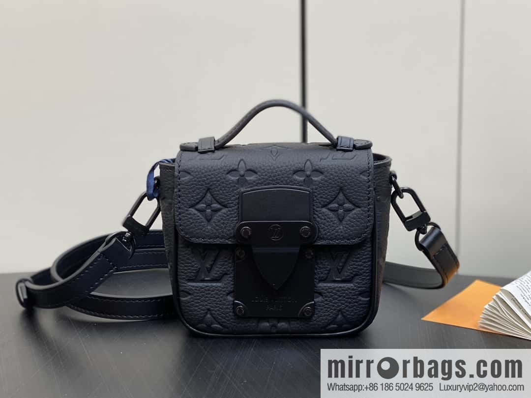 [Boutique‑grade] M83148 black flower, men's bag, mini mailman bag series Pico S-Lock handbag, Darth Vader (copy)