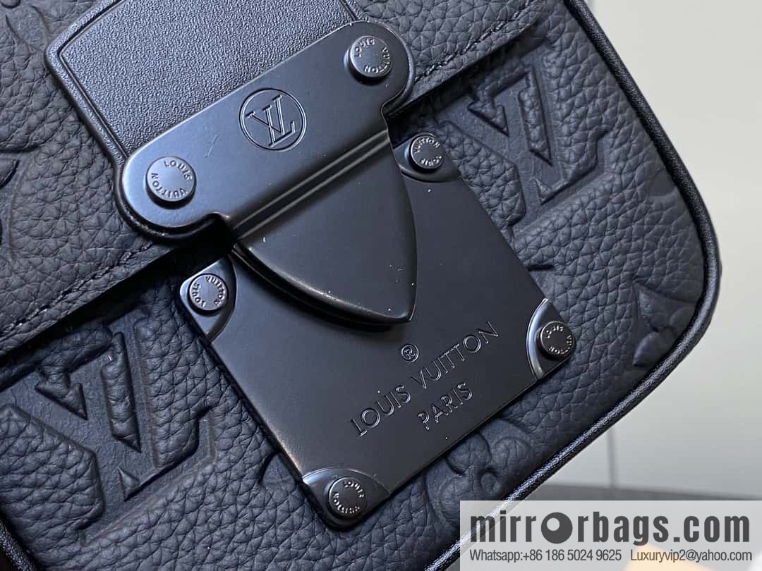 [Boutique‑grade] M83148 black flower, men's bag, mini mailman bag series Pico S-Lock handbag, Darth Vader (copy)