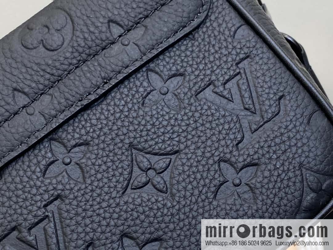 [Boutique‑grade] M83148 black flower, men's bag, mini mailman bag series Pico S-Lock handbag, Darth Vader (copy)
