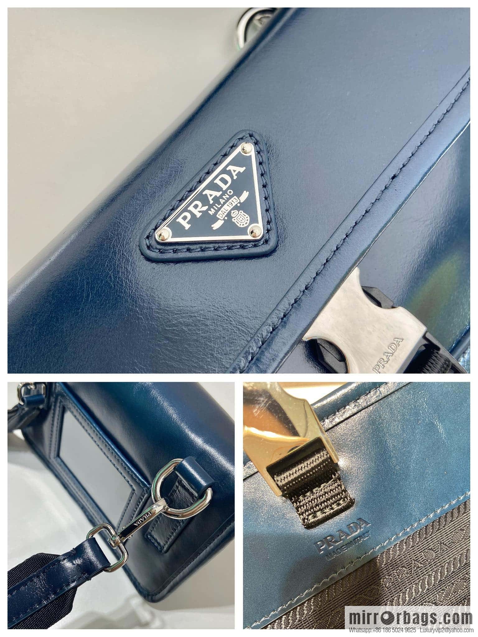 PRADA 🎉 oil wax leather small mail carrier bag 🎉 2ZH108 mobile phone bag
