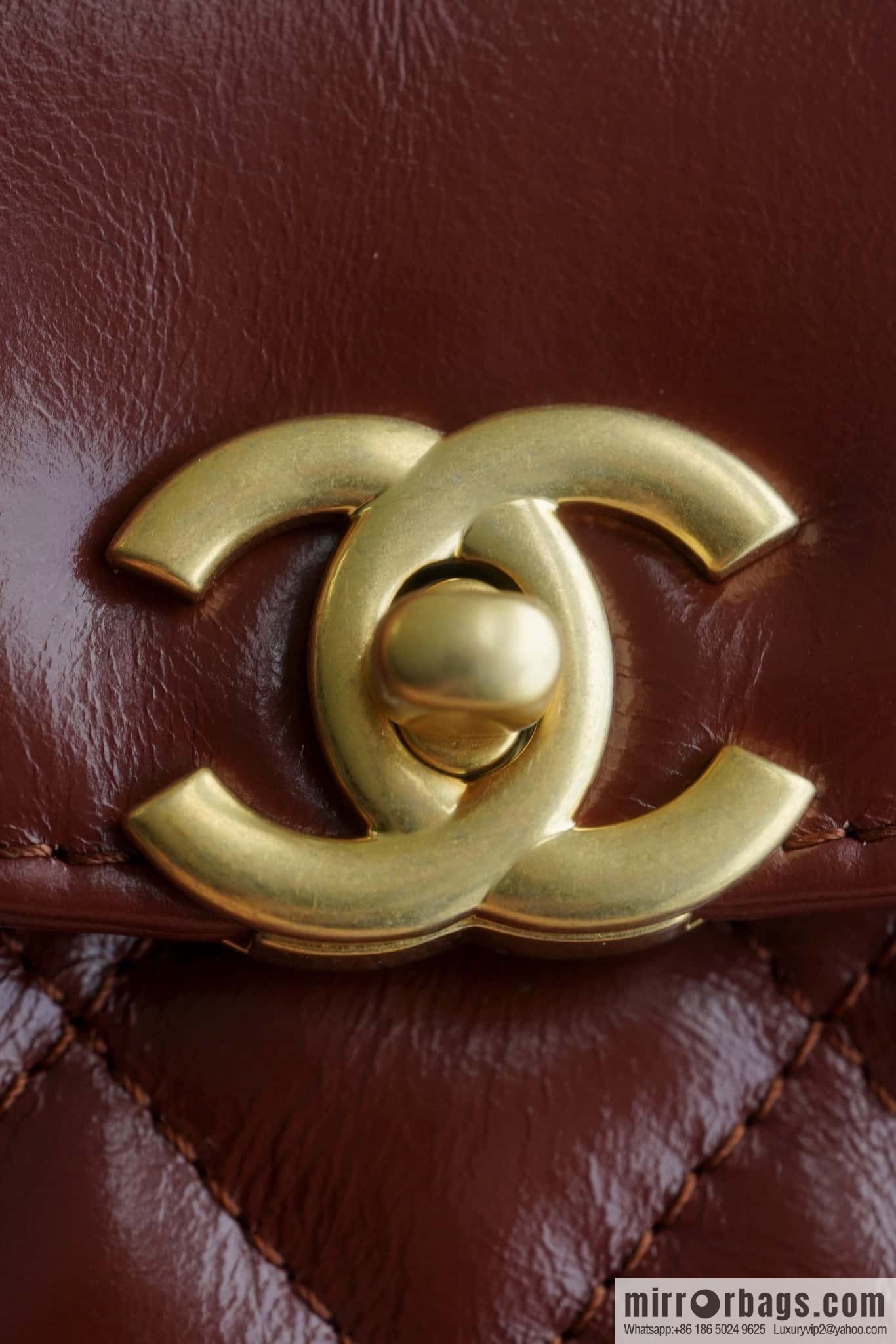 CHANEL 24S New Color Kelly Handle Bag, Large, Caramel AS4416