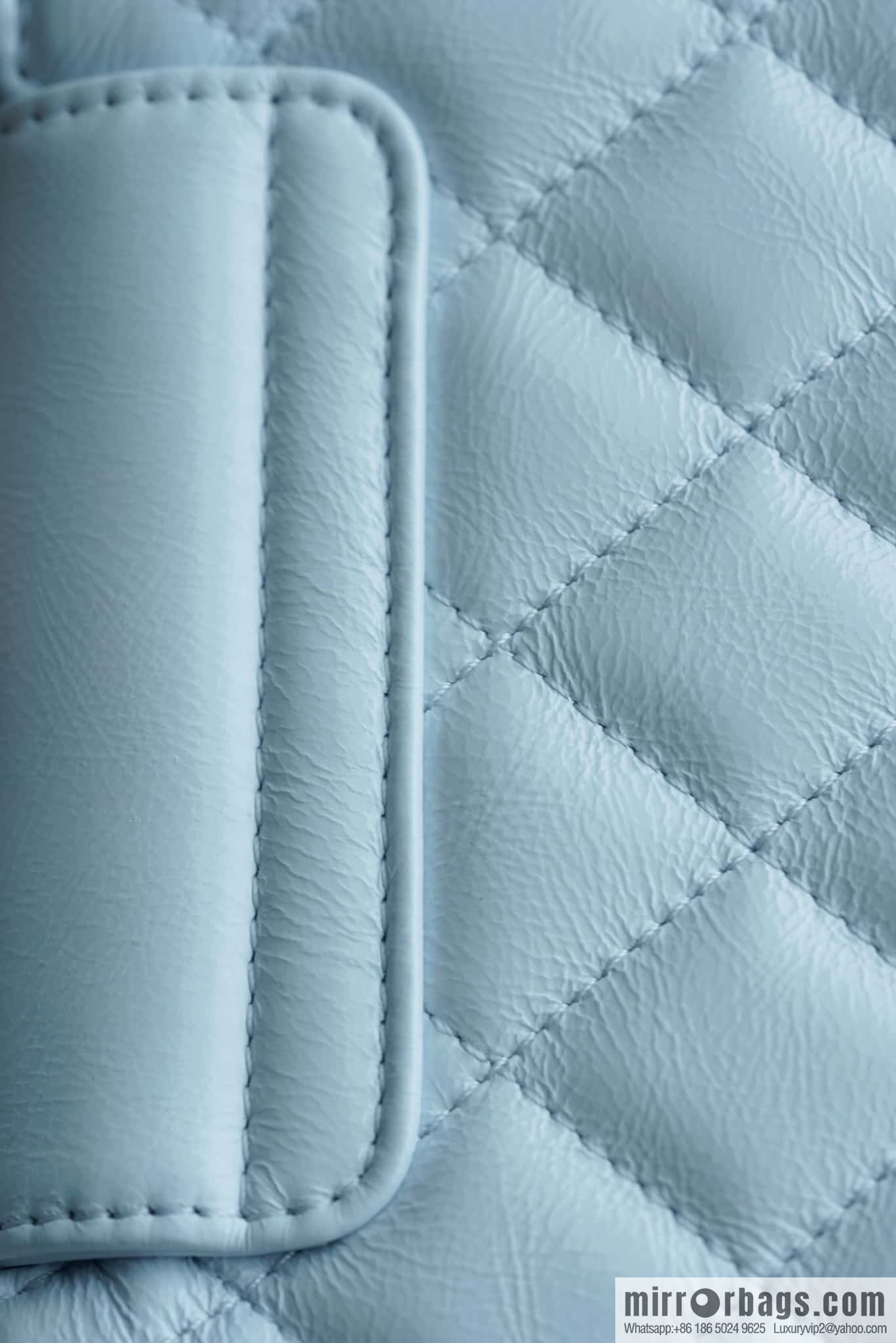 CHANEL 24S New Color Kelly Handle Bag, Large, Glacier Blue AS4416