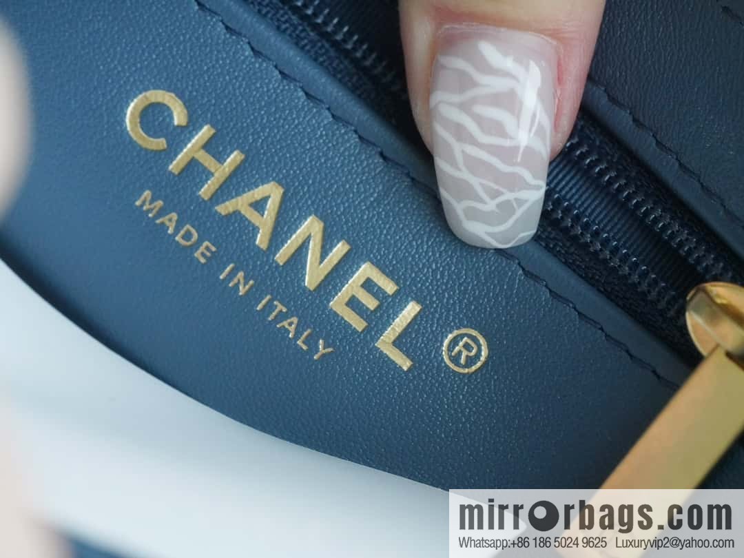 CHANEL 24S New Color Kelly Handle Bag, Large, Light Blue AS4416