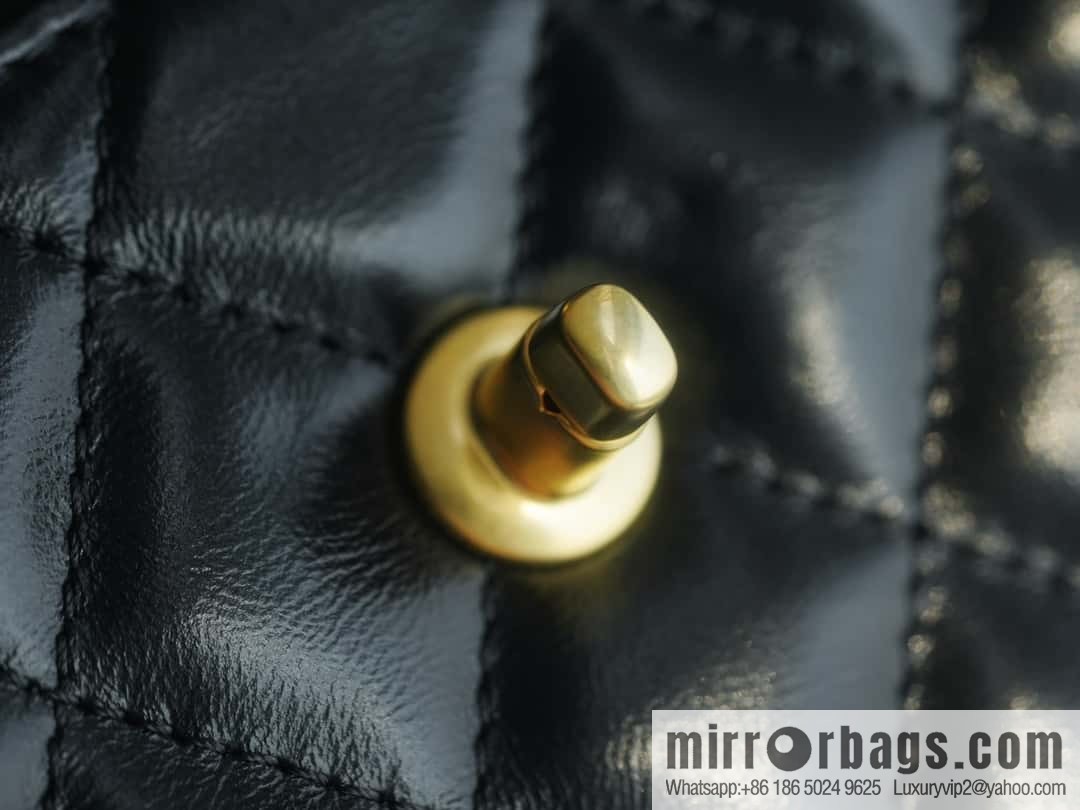 CHANEL 24S New Color Kelly Handle Bag, Large, Black AS4416