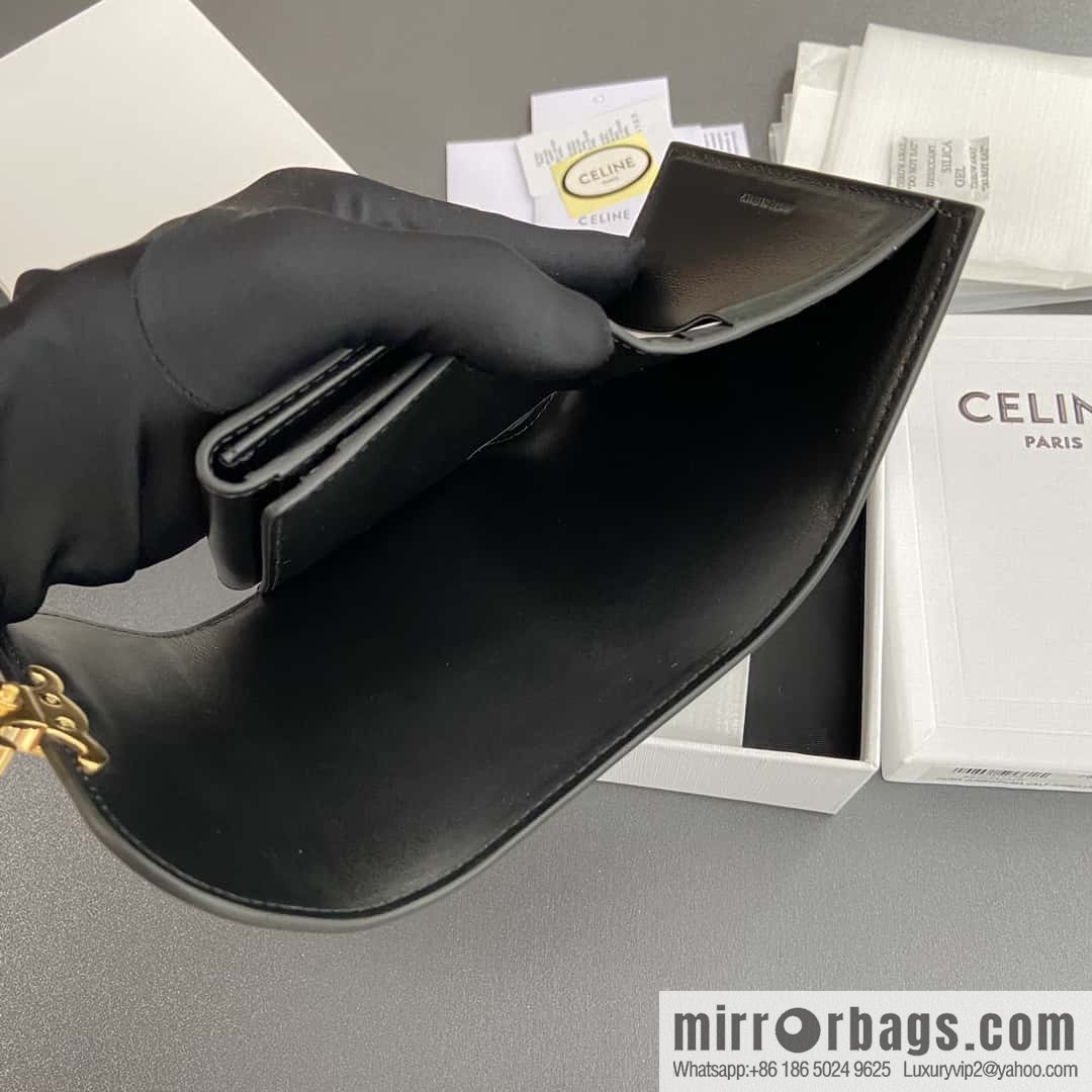 CELINE TRIOMPHE shiny cow leather wallet 10D782CQH.04LU783