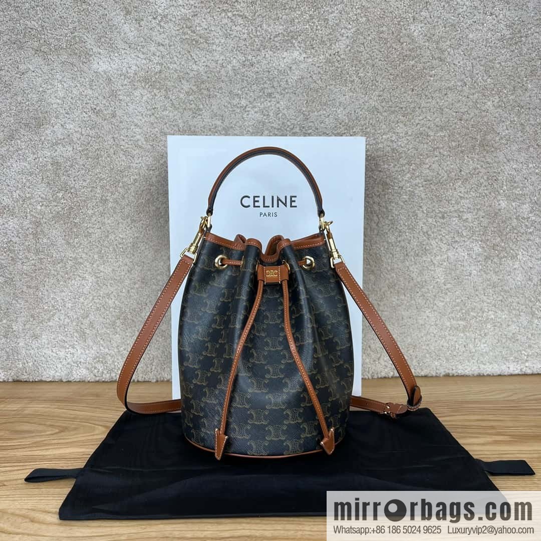 CELINE CLARA logo printed cow leather handbag 116882