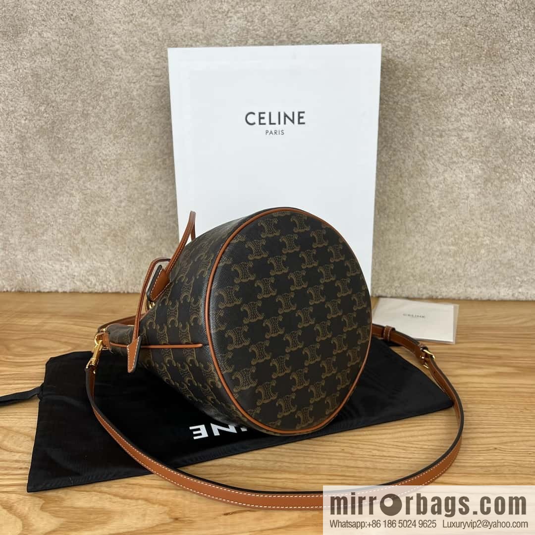 CELINE CLARA logo printed cow leather handbag 116882