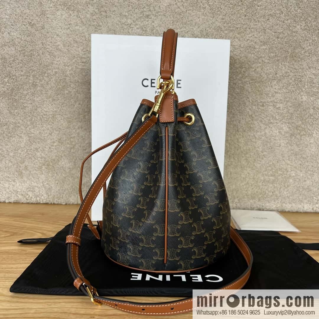 CELINE CLARA logo printed cow leather handbag 116882