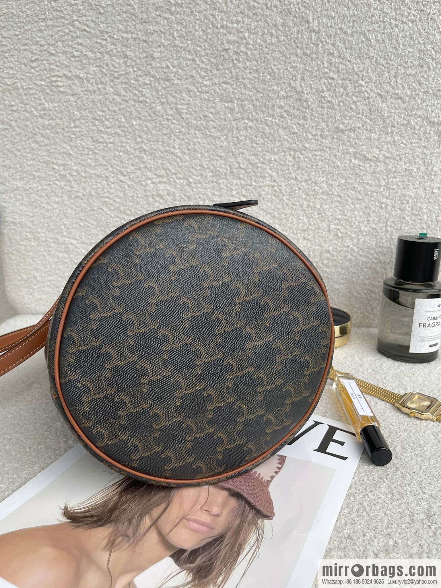 CELINE CLARA logo printed cow leather handbag 116882