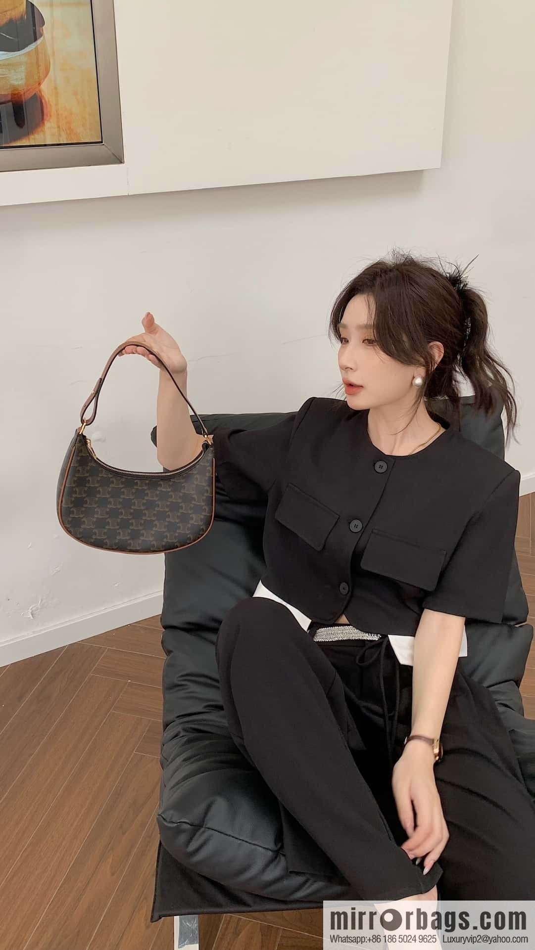 CELINE AVA logo printed handbag 193952