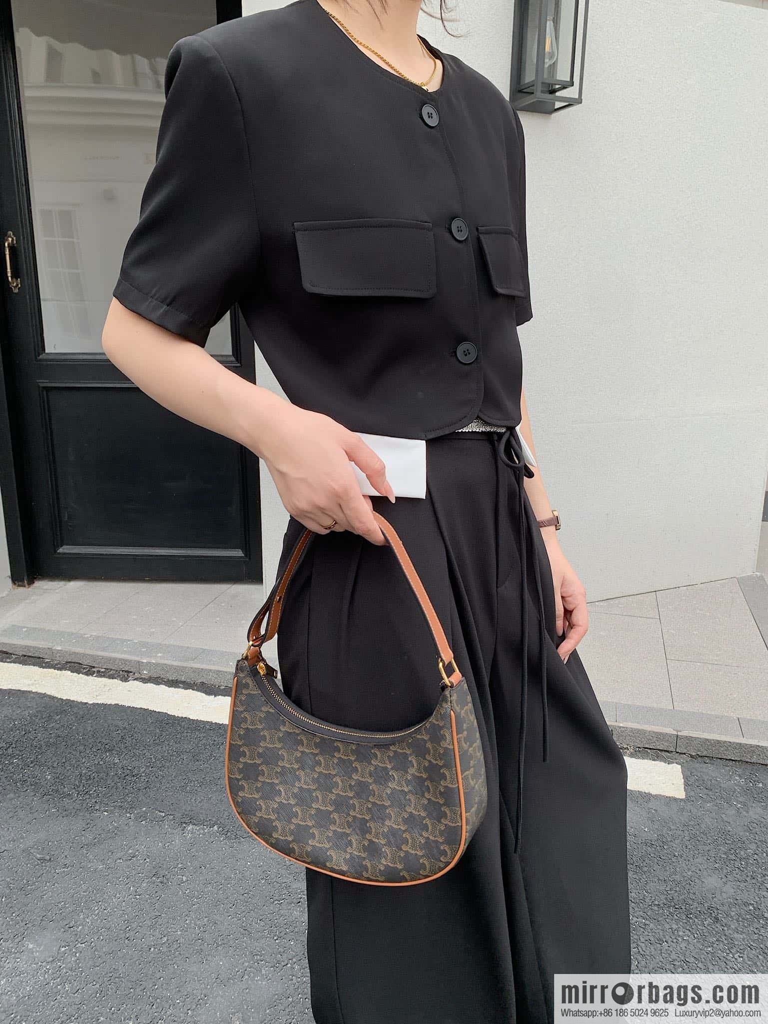 CELINE AVA logo printed handbag 193952