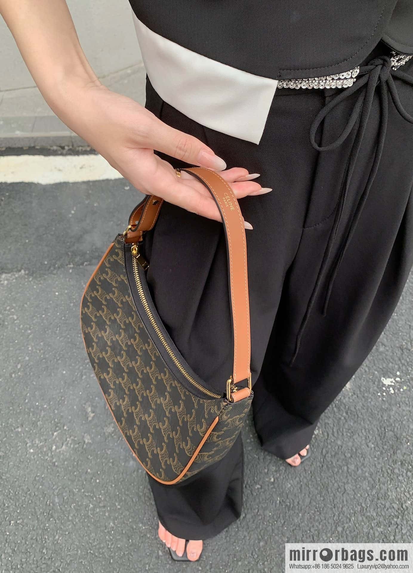 CELINE AVA logo printed handbag 193952