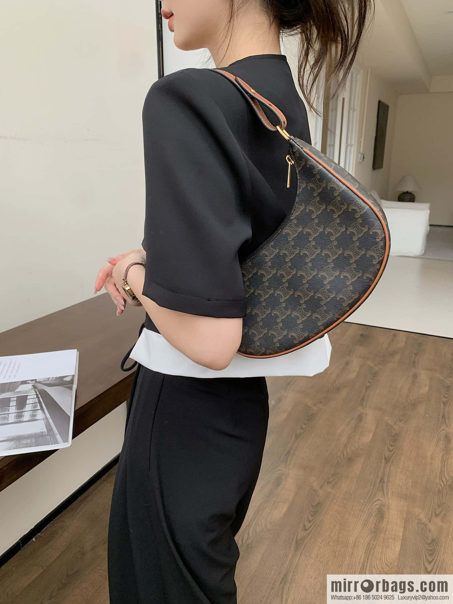 CELINE AVA logo printed handbag 193952