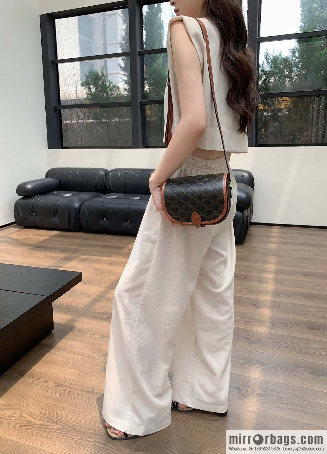 CELINE FOLCO M logo printed handbag 191502