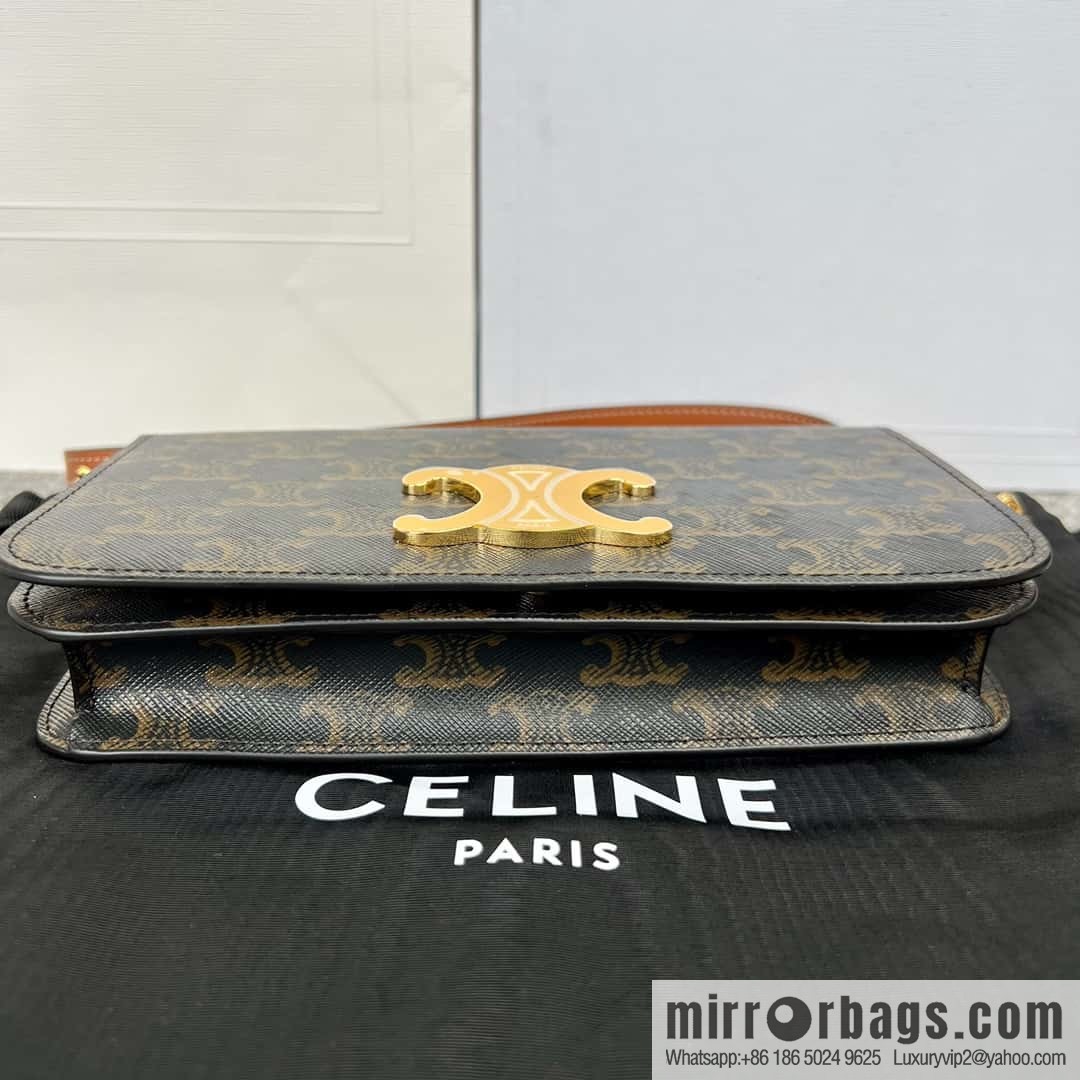 CELINE MULTPOCHETTE logo printed cow leather mini handbag 10L972
