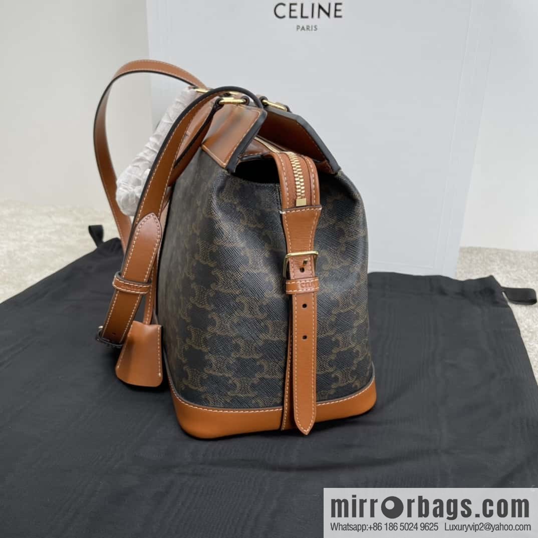 CELINE cabas printing material/cowhide handbag 192662
