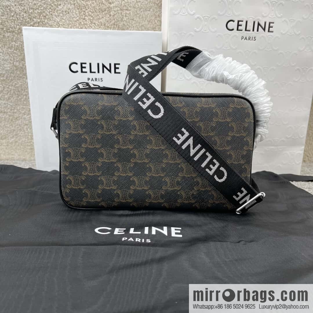 CELINE logo printed medium messenger bag 197202