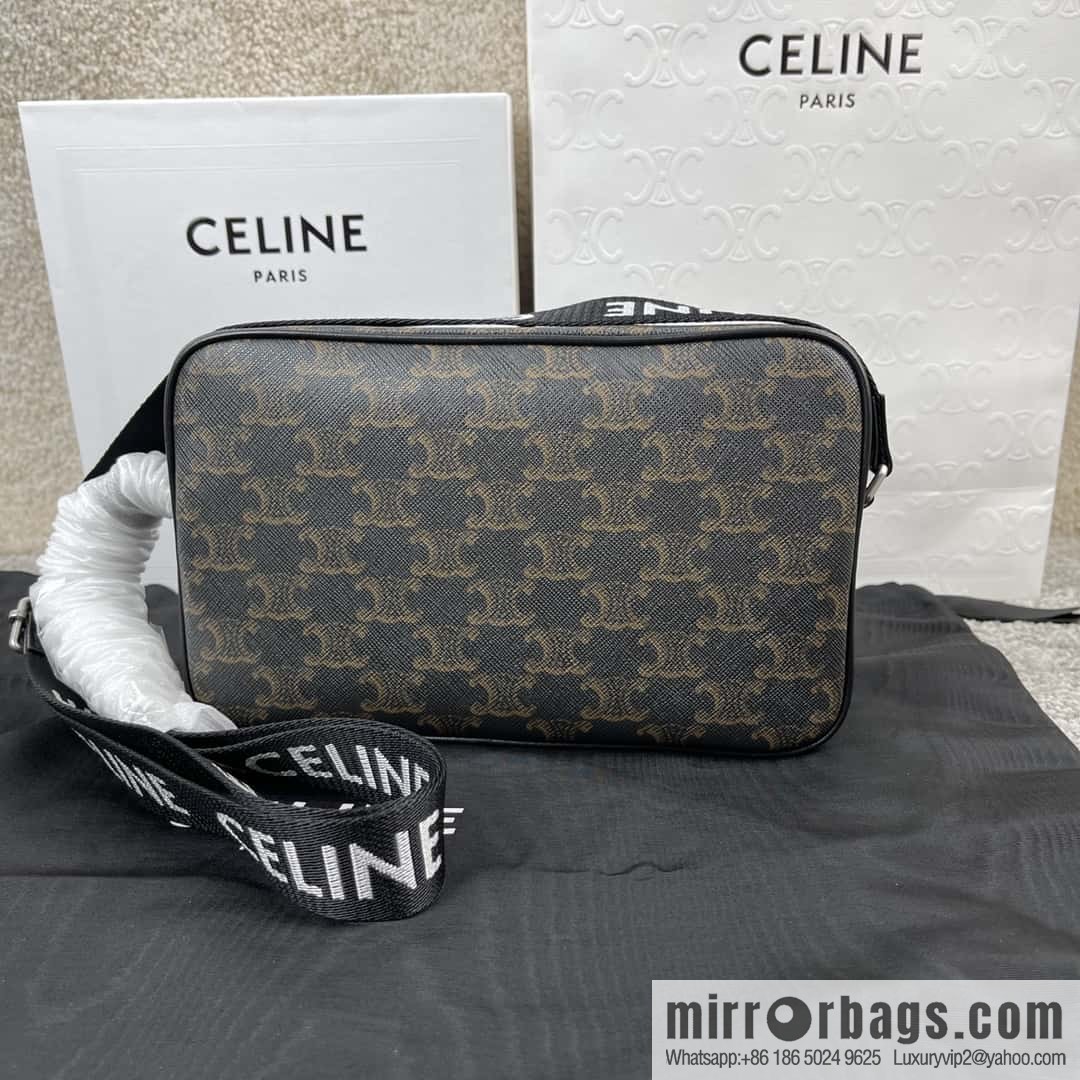 CELINE logo printed medium messenger bag 197202