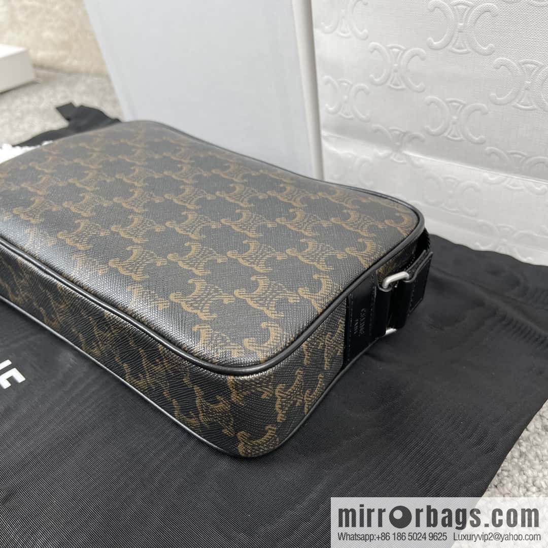 CELINE logo printed medium messenger bag 197202