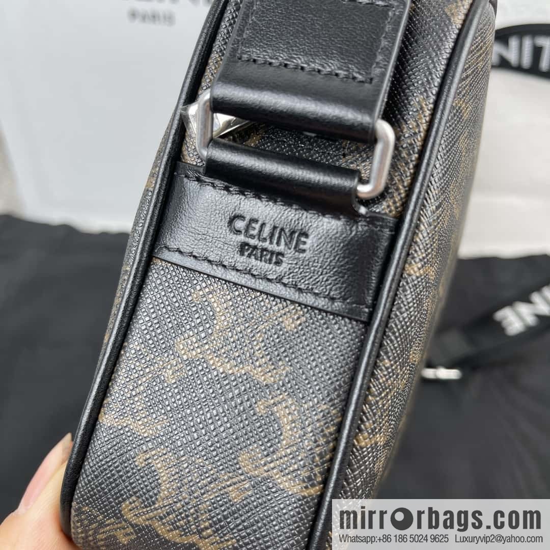 CELINE logo printed medium messenger bag 197202